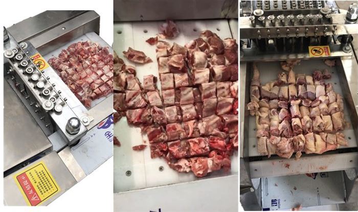 poultry meat dicing machine
