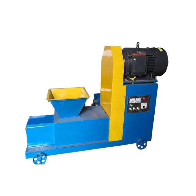 Briquetadora de carbón a partir de cáscara de maní