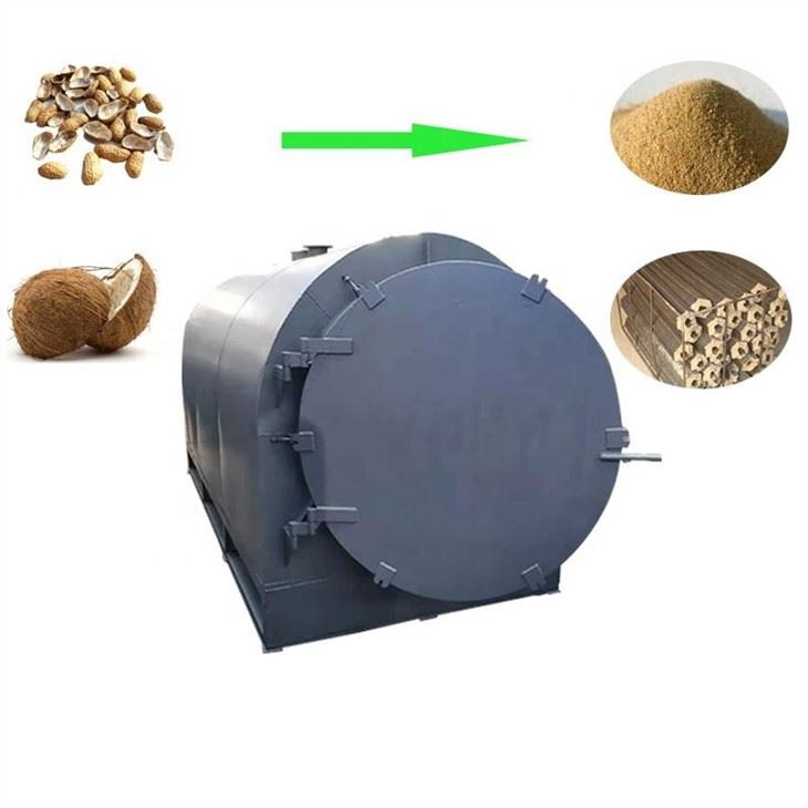 Pequeños hornos de carbonización de madera