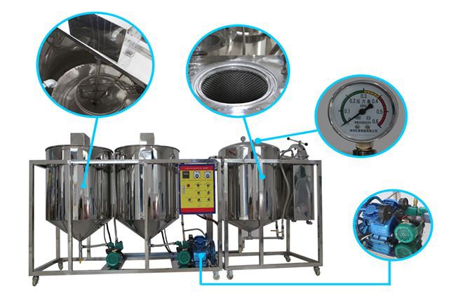 Equipo de refinería de aceite vegetal