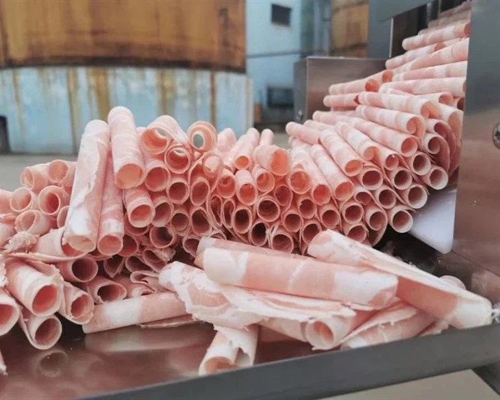 Automatic Goat Frozen Meat Cutting Machine